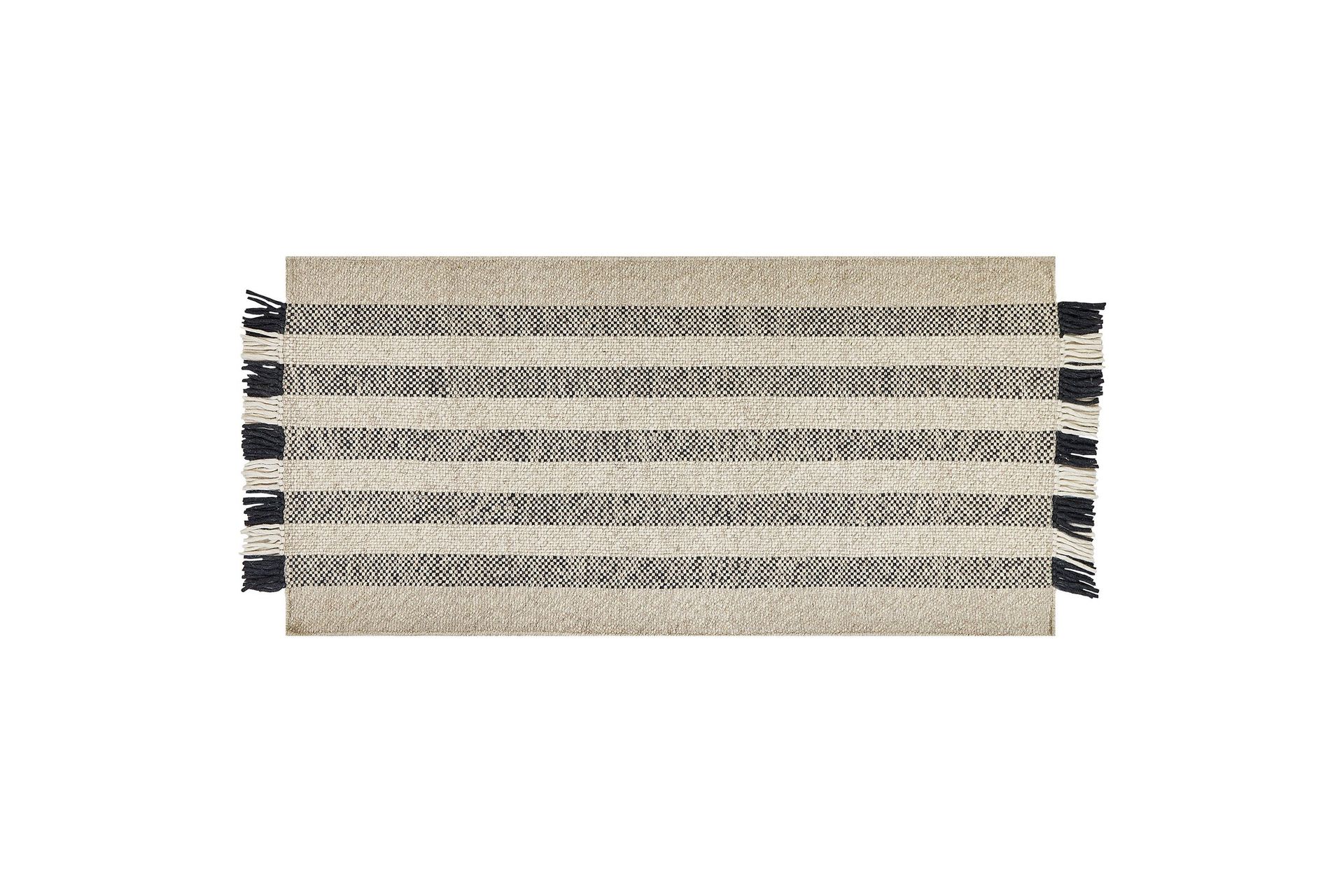 Tacettin Ullmatta 80x150 cm - Svart/Vit