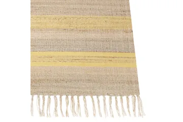 Talpur Gångmatta 80x300 cm - Gul - Textil & mattor - Matta - Modern matta - Jutematta & hampamatta