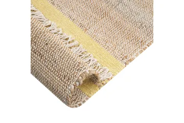 Talpur Gångmatta 80x300 cm - Gul - Textil & mattor - Matta - Modern matta - Jutematta & hampamatta
