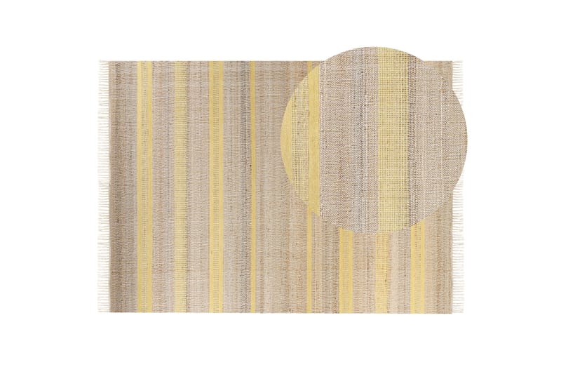 Talpur Jutematta 160x230 cm - Gul - Textil & mattor - Matta - Modern matta - Jutematta & hampamatta