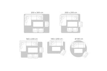 Tatlisu Ullmatta 80x150 cm - Grå - Textil & mattor - Matta - Modern matta - Ullmatta