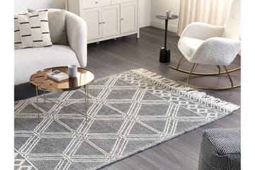 Toprakkale Ullmatta 160x230 cm - Grå - Textil & mattor - Matta - Modern matta - Ullmatta