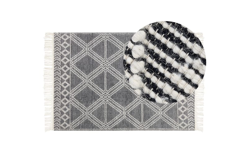 Toprakkale Ullmatta 160x230 cm - Grå - Textil & mattor - Matta - Modern matta - Ullmatta