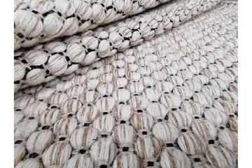 Torekov Ullmatta Ø200 cm Rund - Creme - Textil & mattor - Matta - Modern matta - Ullmatta