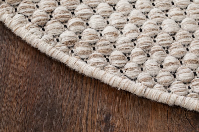 Torekov Ullmatta Ø200 cm Rund - Creme - Textil & mattor - Matta - Modern matta - Ullmatta
