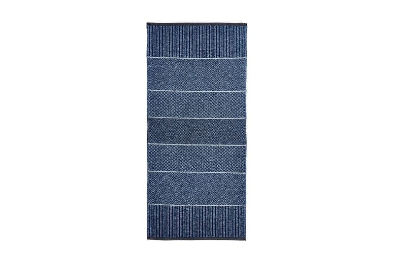 Bomullsmatta Alice 150x100 cm Blå - Horredsmattan - Textil & mattor - Matta - Modern matta - Trasmatta