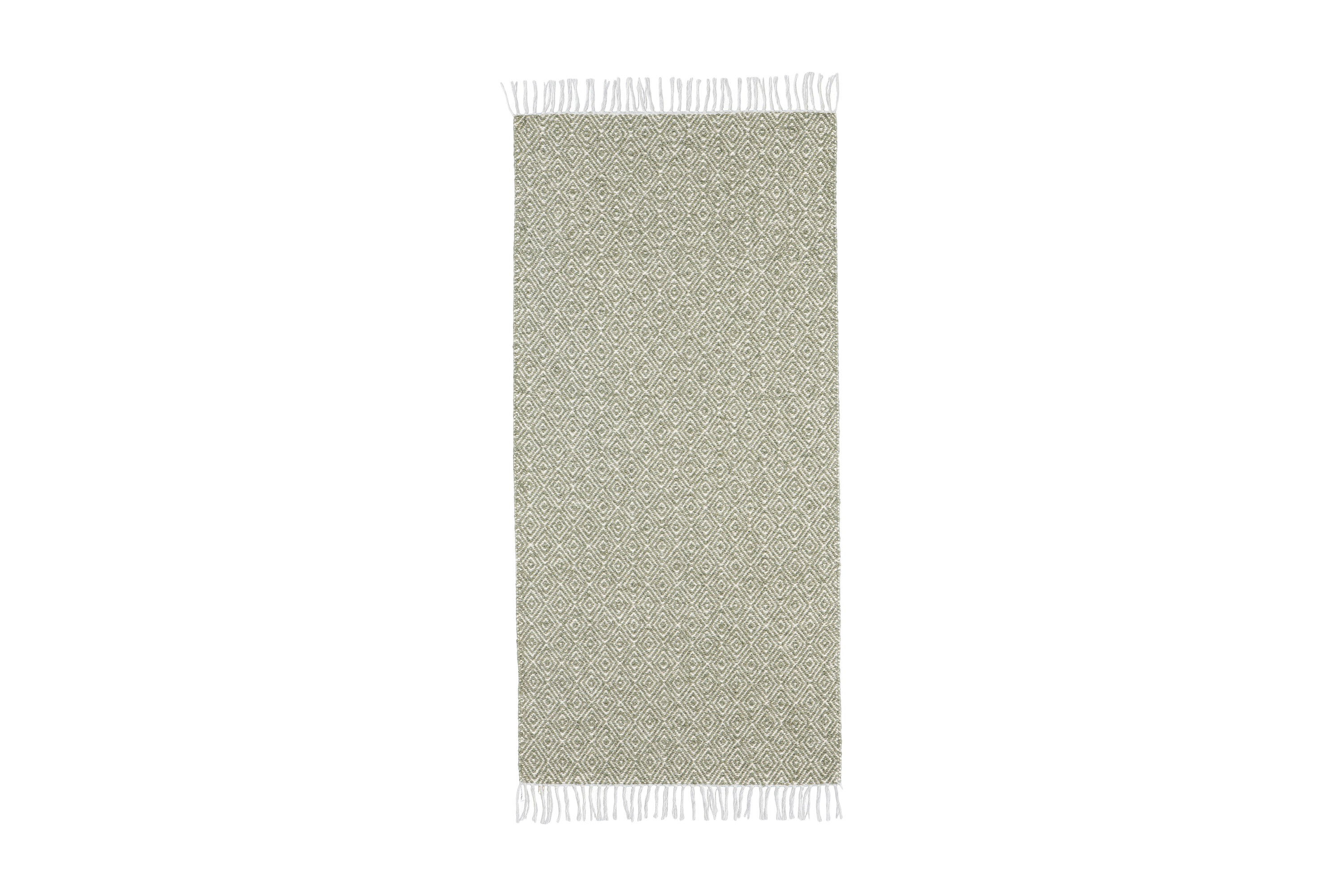 Bomullsmatta Goose 70x400 cm Grön Horredsmattan