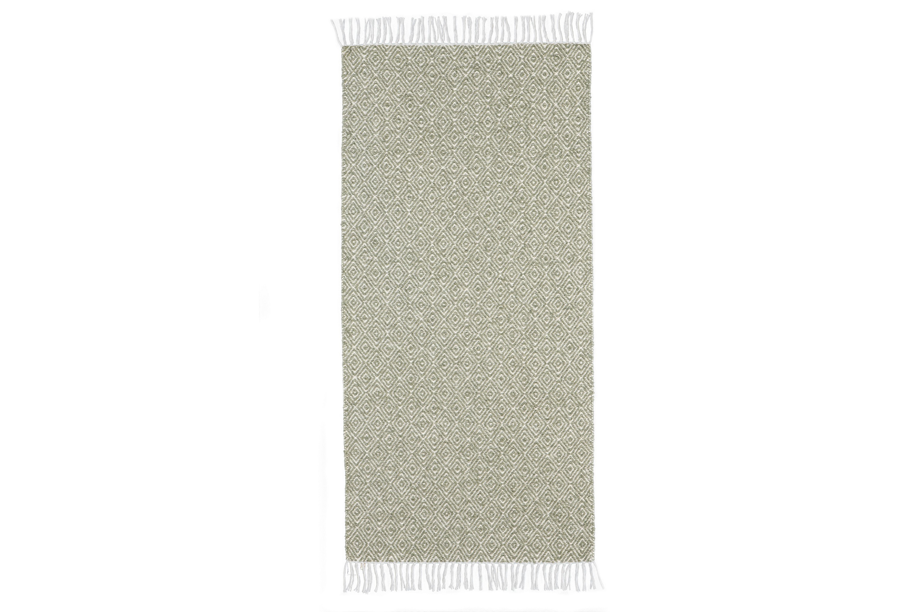 Bomullsmatta Goose 70x450 cm Grön Horredsmattan