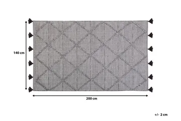 Hohstadt Matta 140x200 cm - Brun - Textil & mattor - Matta - Modern matta - Trasmatta