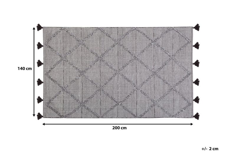 Hohstadt Matta 140x200 cm - Brun - Textil & mattor - Matta - Modern matta - Trasmatta