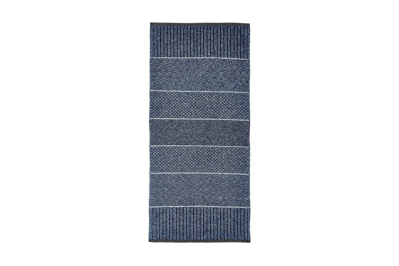 Matta Mix Alice 70x200 cm PVC/Bomull/Polyester Blå - Horredsmattan - Textil & mattor - Matta - Modern matta - Trasmatta