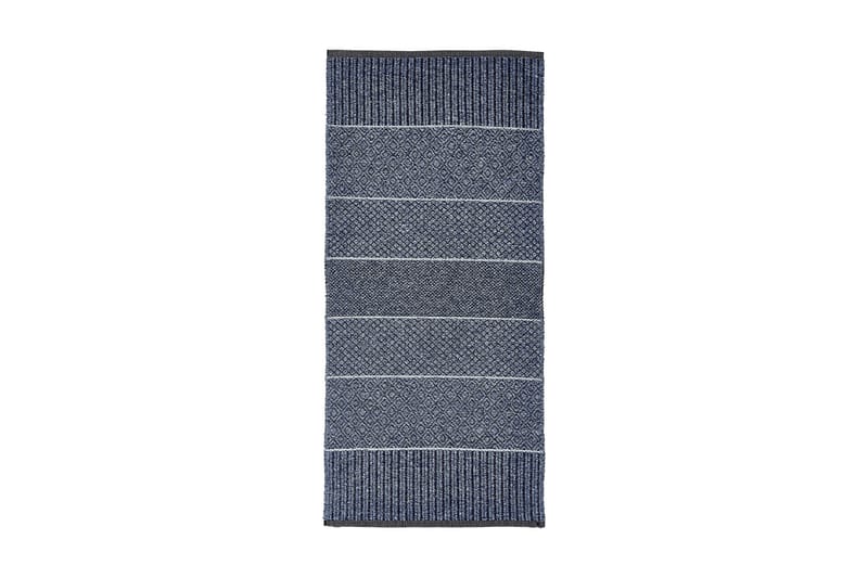 Matta Mix Alice 70x300 cm PVC/Bomull/Polyester Blå - Horredsmattan - Textil & mattor - Matta - Modern matta - Trasmatta