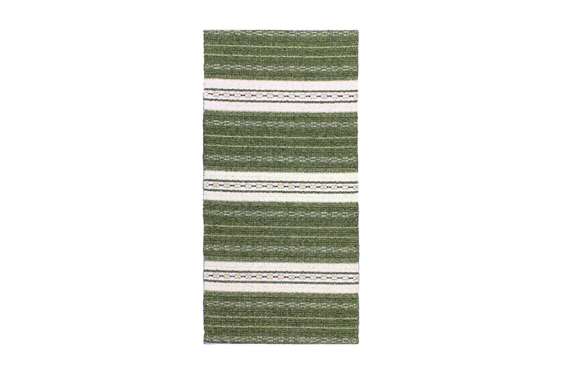Matta Mix Asta 70x180 PVC/Bomull/Polyester Oliv - Horredsmattan - Textil & mattor - Matta - Modern matta - Trasmatta