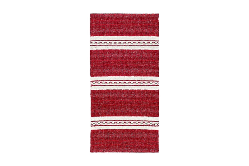 Matta Mix Asta 70x300 PVC/Bomull/Polyester Röd - Horredsmattan - Textil & mattor - Matta - Modern matta - Bomullsmatta