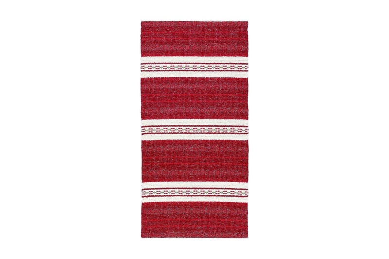 Matta Mix Asta 70x340 PVC/Bomull/Polyester Röd - Horredsmattan - Textil & mattor - Matta - Modern matta - Trasmatta