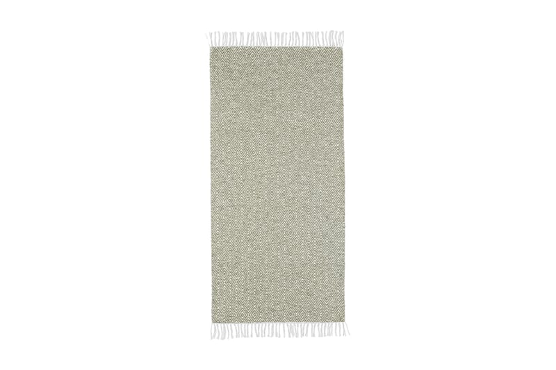 Matta Mix Goose 150x150 PVC/Bomull/Polyester Grön - Horredsmattan - Trasmatta