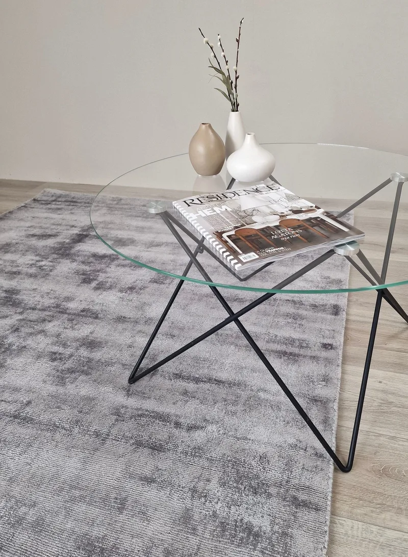 Tribeca Viskosmatta 160x230 cm Rektangulär - Grå - Textil & mattor - Matta - Modern matta - Viskosmatta & konstsilkesmatta