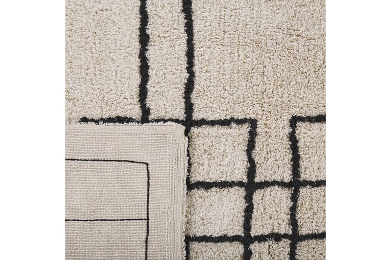 Turhal Ryamatta 140x200 cm - Beige - Textil & mattor - Matta - Modern matta - Bomullsmatta