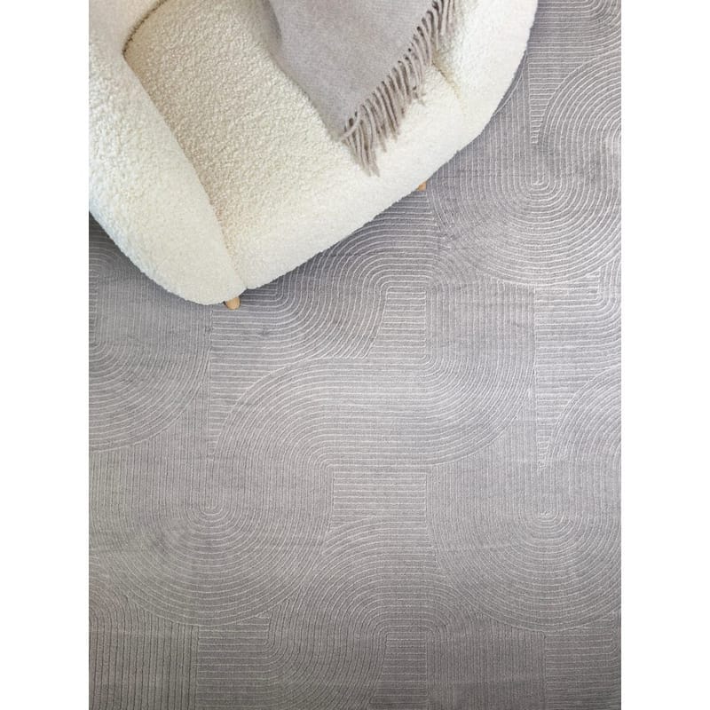 Tvättbar Matta Castello Art - Grå - Textil & mattor - Matta - Modern matta - Trasmatta