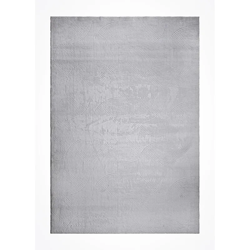 Tvättbar Matta Castello Art, Grå