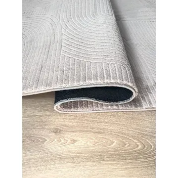 Tvättbar Matta Castello Art - Grå - Textil & mattor - Matta - Modern matta - Trasmatta