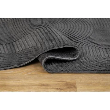 Tvättbar Matta Castello Art - Grafit - Textil & mattor - Matta - Modern matta - Trasmatta