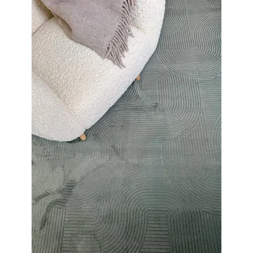 Tvättbar Matta Castello Art - Green - Textil & mattor - Matta - Modern matta - Trasmatta