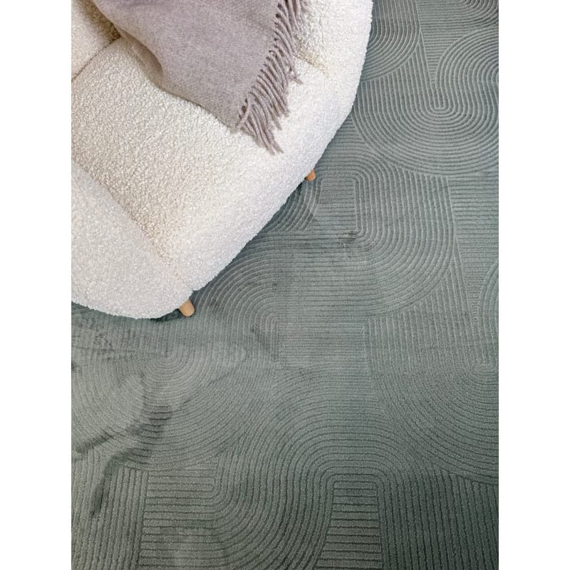 Tvättbar Matta Castello Art - Green - Textil & mattor - Matta - Modern matta - Trasmatta