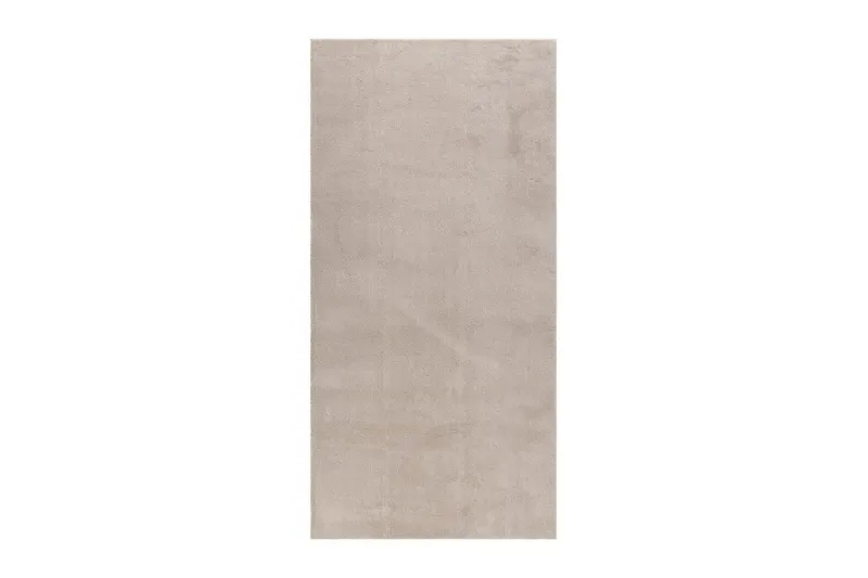Tvättbar Matta Soft, 80x230 cm, Melerad Linne