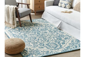 Ullmatta Ahmetli 140x200 cm - Blå - Textil & mattor - Matta - Modern matta - Ullmatta