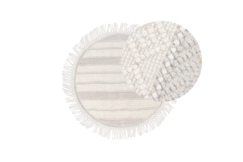 Ullmatta Baltalar 140 cm Rund - Beige - Textil & mattor - Matta - Modern matta - Ullmatta