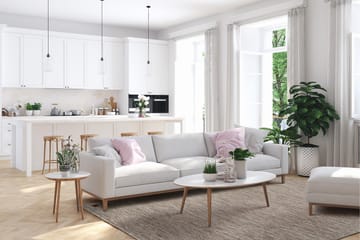 Birka Ullmatta Rektangulär 135x190 cm - Mörklinne - Textil & mattor - Matta - Modern matta - Ullmatta