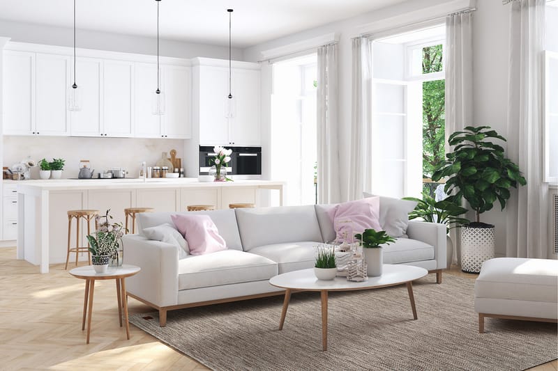 Birka Ullmatta Rektangulär 135x190 cm - Mörklinne - Textil & mattor - Matta - Modern matta - Ullmatta