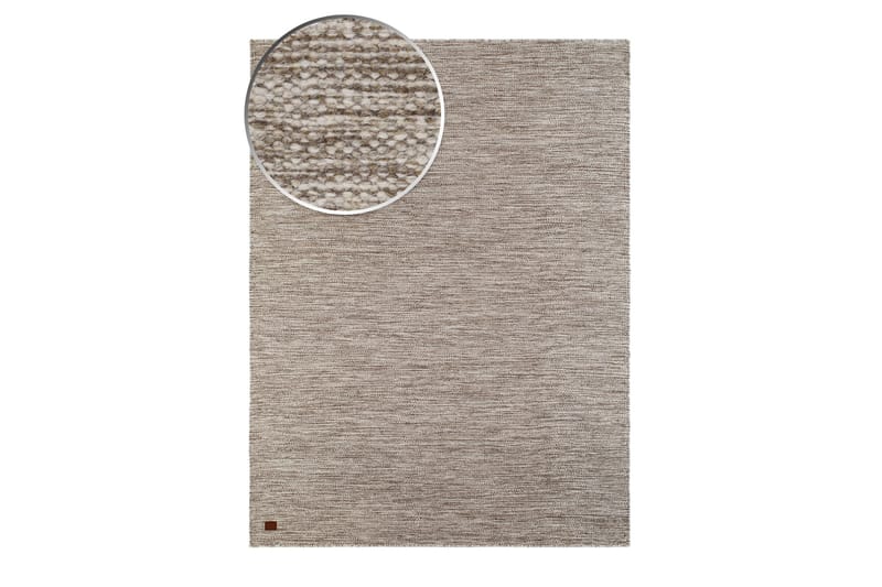 Birka Ullmatta Rektangulär 135x190 cm - Mörklinne - Textil & mattor - Matta - Modern matta - Ullmatta