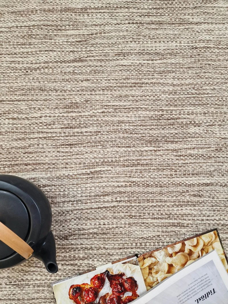 Birka Ullmatta Rektangulär 75x230 cm - Mörklinne - Textil & mattor - Matta - Modern matta - Ullmatta