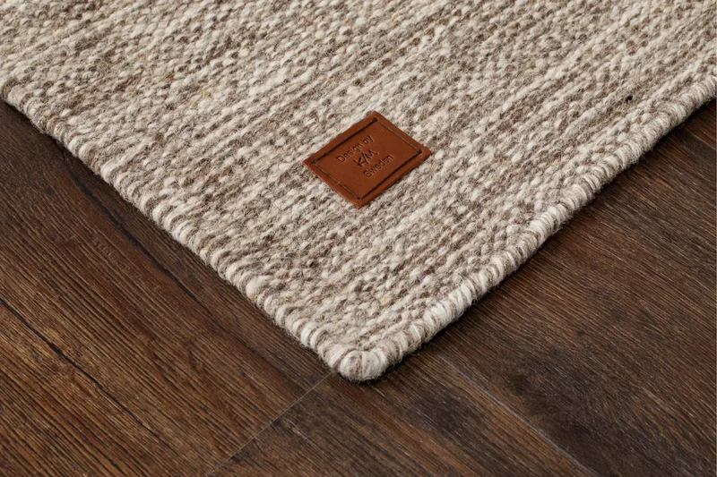 Birka Ullmatta Rektangulär 75x230 cm - Mörklinne - Textil & mattor - Matta - Modern matta - Ullmatta
