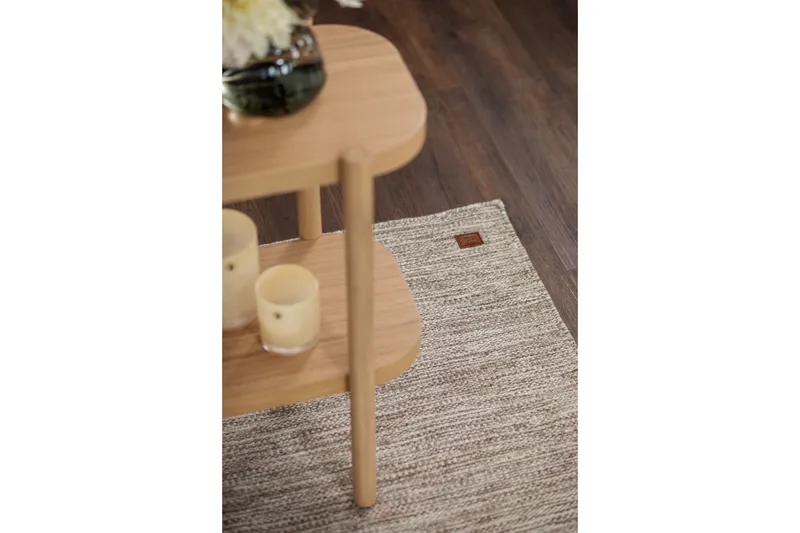 Birka Ullmatta Rektangulär 75x230 cm - Mörklinne - Textil & mattor - Matta - Modern matta - Ullmatta
