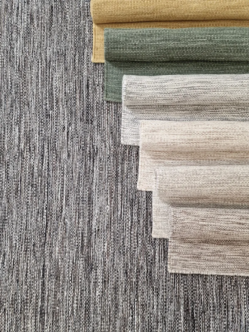 Birka Ullmatta Rektangulär 75x230 cm - Silver - Textil & mattor - Matta - Modern matta - Ullmatta