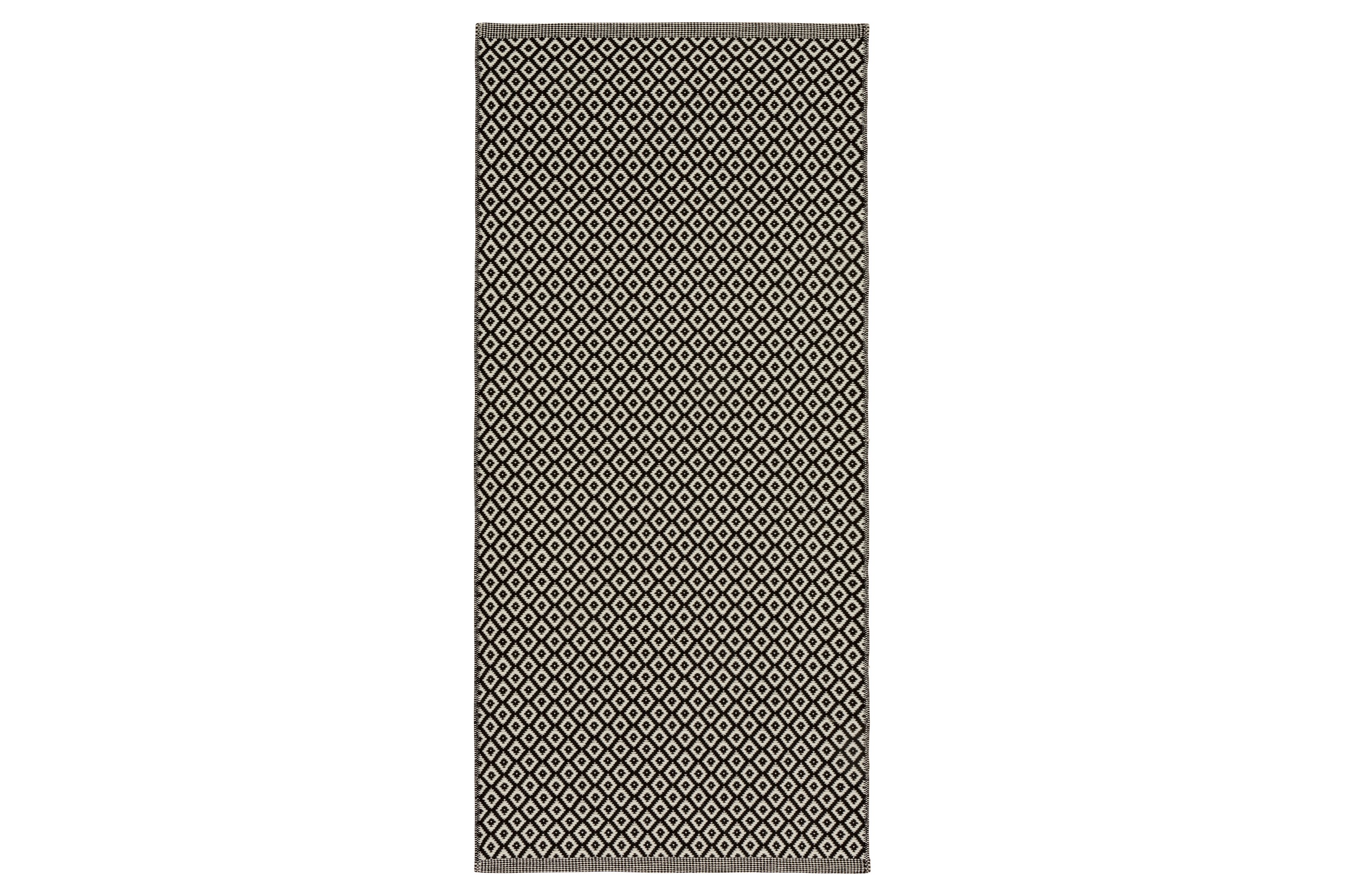 Ullmatta Björkö75x300 cm Rektangulär Svart