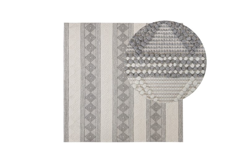 Ullmatta Bozova 200x200 cm - Beige - Textil & mattor - Matta - Modern matta - Ullmatta