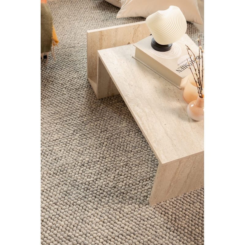 Ullmatta Bubble Kvadrat - 200x200 cm, Grå - Textil & mattor - Matta - Modern matta - Ullmatta