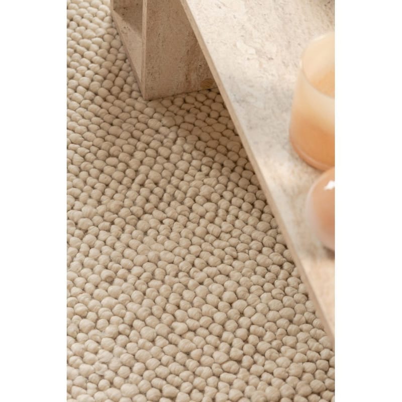 Ullmatta Bubble Kvadrat - 240x240 cm, Creme - Textil & mattor - Matta - Modern matta - Ullmatta