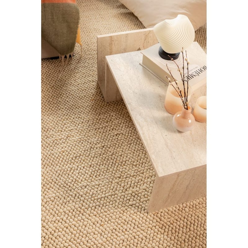 Ullmatta Bubble Kvadrat - 240x240 cm, Natur - Textil & mattor - Matta - Modern matta - Ullmatta
