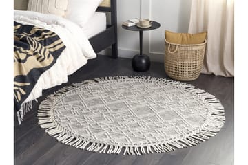Ullmatta Buldan 140 cm Rund - Grå - Textil & mattor - Matta - Modern matta - Ullmatta