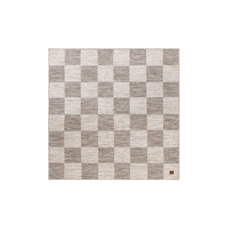 Ullmatta Chessie Kvadrat, 200x200 cm, Grå