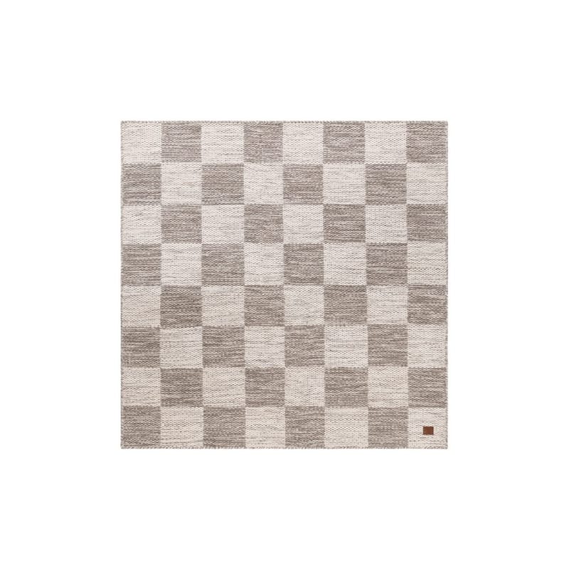 Ullmatta Chessie Kvadrat - 200x200 cm, Grå - Textil & mattor - Matta - Modern matta - Ullmatta