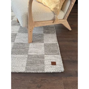Ullmatta Chessie Kvadrat - 250x250 cm, Grå - Textil & mattor - Matta - Modern matta - Ullmatta