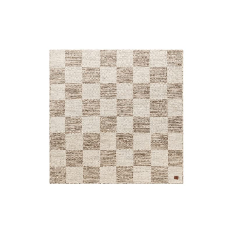 Ullmatta Chessie Kvadrat - 250x250 cm, Mörklinne - Textil & mattor - Matta - Modern matta - Ullmatta