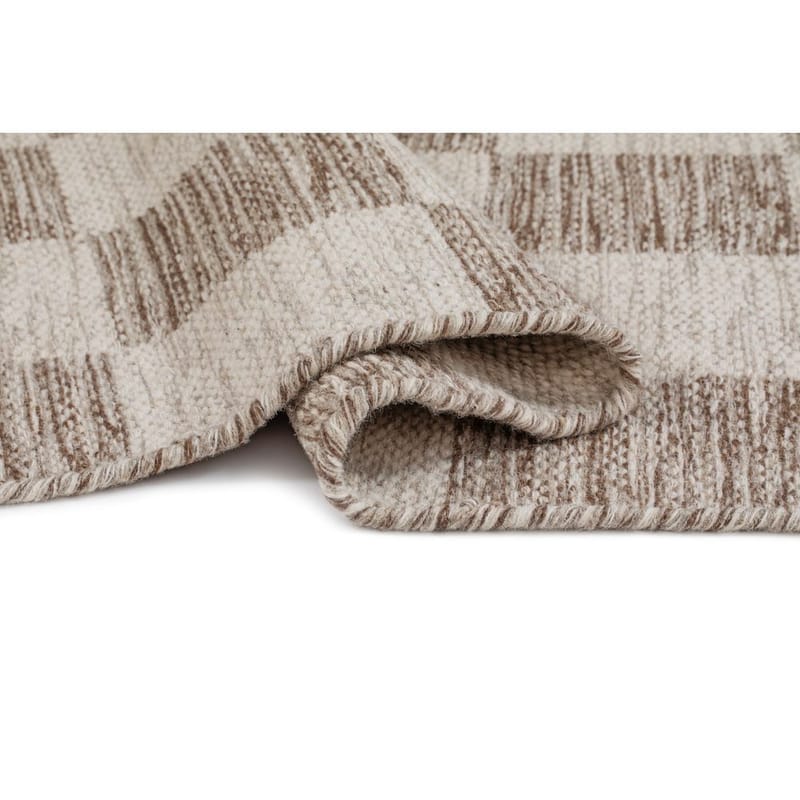 Ullmatta Chessie Kvadrat - 250x250 cm, Mörklinne - Textil & mattor - Matta - Modern matta - Ullmatta