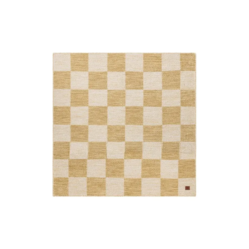 Ullmatta Chessie Kvadrat - 250x250 cm, Ockragul - Textil & mattor - Matta - Modern matta - Ullmatta